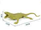 Фигурка Abtoys Юный натуралист Рептилии Ящерица (светло-зеленая с полоской на спине), термопластичная резина
