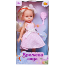 Кукла ABtoys Времена года 32 см в нежно-розовом сарафане в белый горошек