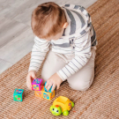 Развивающая игрушка Азбукварик Говорящие кубики Азбука с Черепашкой 5 кубиков, зеленый