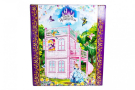 Домик для кукол "Замок Принцессы" (2 этажа) бежевый/розовый 49х19х54 см.