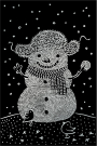 Набор для творчества LORI Гравюра новогодняя малая "Снеговичок"