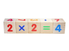 Кубики деревянные Счет 12 шт (Цв.цифры с эффектом объема на неокр. кубиках)