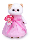 Мягкая игрушка BUDI BASA Кошка Ли-Ли в розовом платье 24 см
