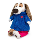 Мягкая игрушка BUDI BASA Собака Бартоломей в меховой кофте и штанах 27 см