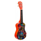 Музыкальный инструмент TERRIS Гитара гавайская Укулеле сопрано JUS-21 MUSHROOM