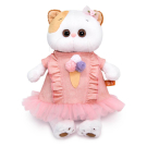 Мягкая игрушка BUDI BASA Кошка Ли-Ли в платье с мороженым 27 см