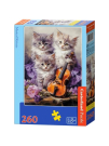 Castorland Пазл MIDI 260 деталей Время чая. Котята