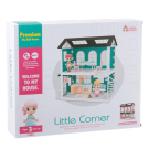 Игровой набор ABtoys Модульный домик (собери сам), 4 секции. Мини-куколки в спальне и гардеробной комнате, в наборе с аксессуарами