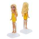 Кукла ABtoys Любимая кукла Модница желтое+желтое платье с котенком Китти