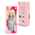 Тканевая кукла Orange Toys Sweet Sisters Mia в голубом платье Вечерний шик на каркасе 32 см