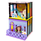 Игровой набор Abtoys В гостях у куклы "Модный дом" 2 в 1, в наборе с куклой и мебелью, 70 деталей