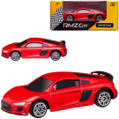 Машина металлическая RMZ City 1:64 Audi R8 Coupe 2019, без механизмов, красный матовый цвет