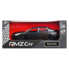 Машина металлическая RMZ City серия 1:32 Toyota Camry 2022, черный матовый цвет, инерционный механизм, двери открываются