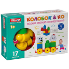 Конструктор Колобок и компания 17 дет. коробка