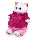 Мягкая игрушка BUDI BASA Кошка Ли-Ли в теплом костюме с сердечком 24 см