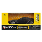 Машинка металлическая Uni-Fortune RMZ City 1:64 Chevrolet Corvette C7, без механизмов, цвет черный матовый