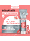 TISWELL Зубная паста DETOX отбеливание со вкусом грейпфрута энзимная с каолином 110гр