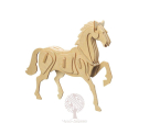 Сборная деревянная модель Чудо-Дерево Животные Лошадь (3 пластины)