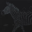 Набор для творчества LORI Гравюра Животные Африки Быстрая зебра (серебро) 18*24см