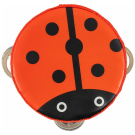 Музыкальный инструмент BEE Бубен Тамбурин с мембраной DF601A Ladybug
