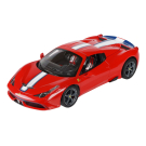 Машина р/у 1:14 Ferrari 458 Speciale, цвет красный с полосой, светящиеся фары, аккумулятор в комплекте