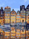 Набор для творчества LORI Алмазная мозаика Тихий Амстердам частичное заполнение 30*40 см