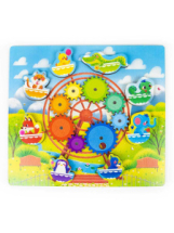 Развивающая игрушка Мастер Игрушек Карусель, с шестеренками и липучками