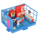 Игровой набор Abtoys Счастливые друзья Модульная комната Кухня с мебелью и фигурками животных, 12 предметов, в коробке