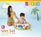 Бассейн надувной детский INTEX "Beach Buddies Pool" (Зверята на пляже), 1-3 года, 61x22см