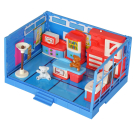 Игровой набор Abtoys Счастливые друзья Модульная комната Кухня с мебелью и фигурками животных, 12 предметов, в коробке