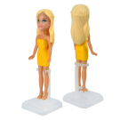 Кукла ABtoys Любимая кукла Модница желтое+розовое платья со щенком Рокки