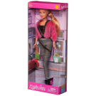 Кукла Defa Lucy "Блестящая коллекция" в розовом жакете, черной кофте, серебристых брюках, 29 см