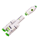 Игровой набор Junfa Покорители космоса: Космическая ракета с эффектом пара, свет, звук