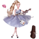 Кукла ABtoys "Роскошь серебра" со скрипкой, светлые волосы 30см
