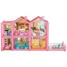 Игровой набор Abtoys В гостях у куклы Дом кукольный, с мебелью и человечками, 136 деталей, в коробке