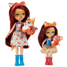 Игровой набор Mattel Enchantimals Фелисити Лис с сестричкой и питомцами