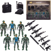 Игровой набор Abtoys Боевая сила Шесть солдат с экипировкой и оружием
