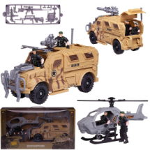 Игровой набор Abtoys Боевая сила Военная техника: боевая машина, вертолет, 2 фигурки солдат