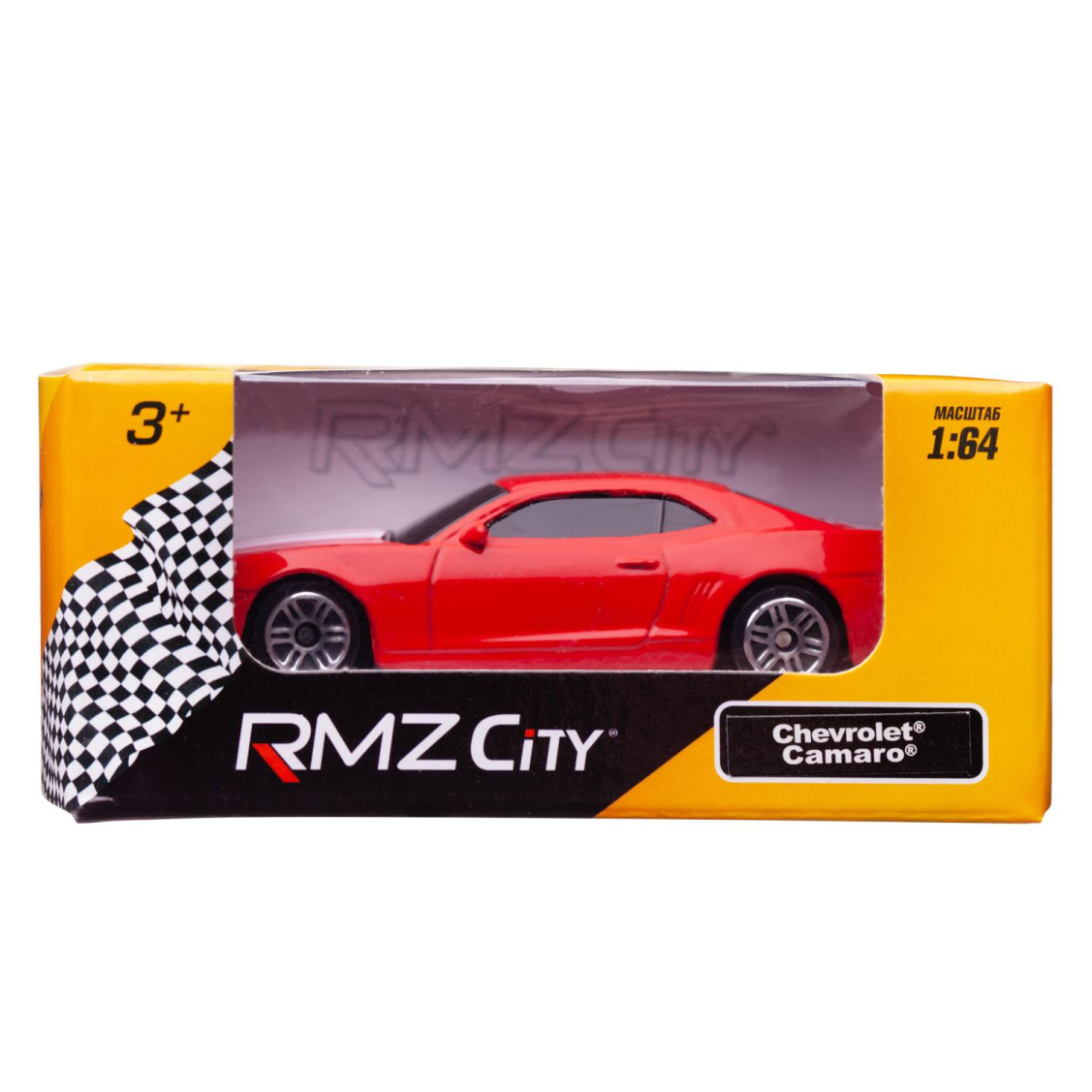 Машинка металлическая Uni-Fortune RMZ City 1:64 CHEVROLET CAMARO, Цвет Красный