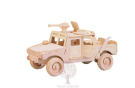 Сборная деревянная модель Чудо-Дерево Военная техника Военный внедорожник (4 пластины)