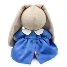 Мягкая игрушка BUDI BASA Зайка Ми в синем платье с розочками (малый) 18 см
