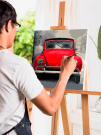 Набор для творчества Color Kit картина по номерам на подрамнике Автомобиль 40х40 см