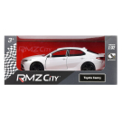 Машина металлическая RMZ City серия 1:32 Toyota Camry 2022, белый цвет, инерционный механизм, двери открываются