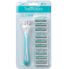 TopBeauty Paris Slim Женская бритва 1 станок+10 см. кассет