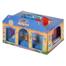 Игровой набор Abtoys Счастливые друзья Модульная комната Кухня с мебелью и фигурками животных, 12 предметов, в коробке