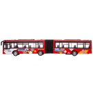 Автобус Junfa металлический, красный, 26x7x6,5