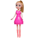 Кукла Junfa 23 см с 2 платьями (розовым и бирюзовым) в сапожках с игровыми предметами