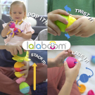 Игрушка развивающая "Lalaboom", 2 тактильных мяча (12 деталей в комплекте)