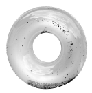 Круг надувной DIGO с глиттером серебряный, 109*32 см