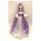 Кукла Junfa Ardana Princess 60 см с диадемой в роскошном длинном сиреневом платье в подарочной коробке